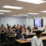 Group of students sitting in a classroom