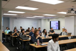 Group of students sitting in a classroom