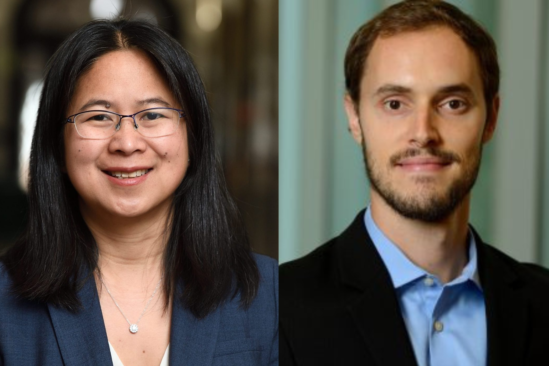 headshots of Vicky Nguyen and Ryan Hurley